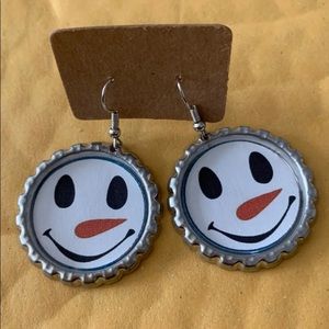 Snowman Earrings